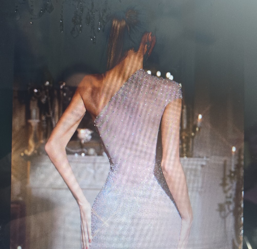 NWT Mew MewsMeghyn One-Shoulder Rhinestone Mini Dress - Picture 8 of 9
